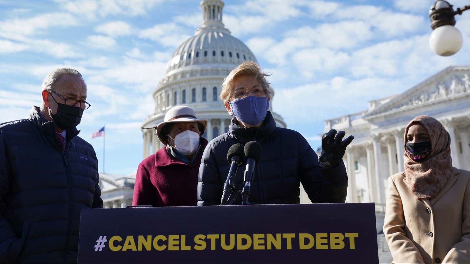 As it stands, most student loan debt will still exist next year.