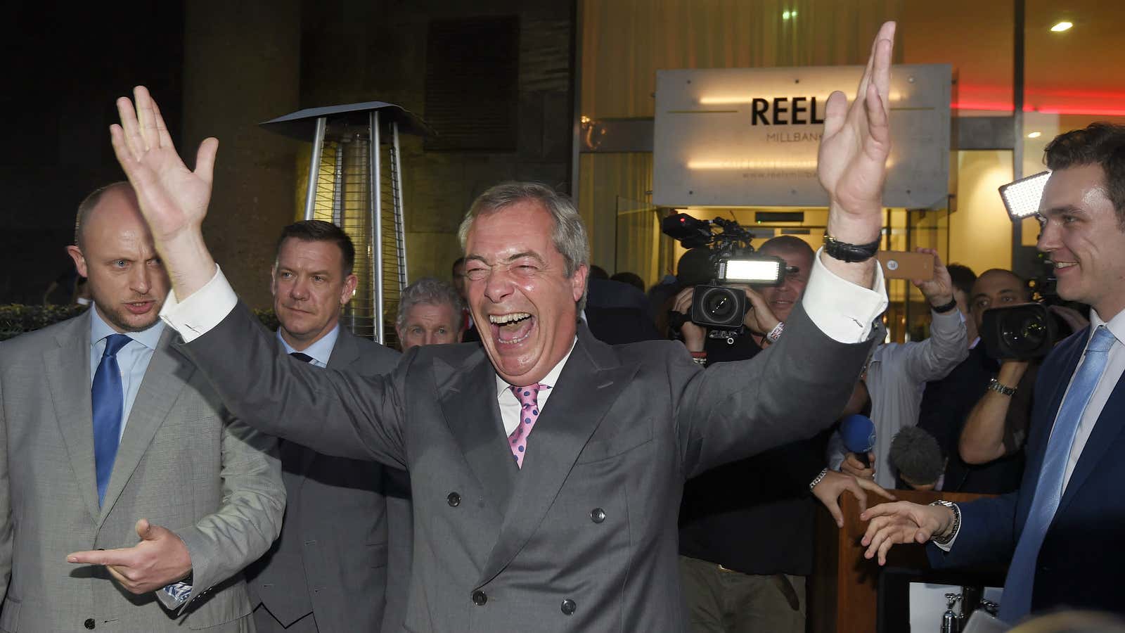 Brexit is a long-held dream for Nigel Farage, leader of the UK Independence Party.