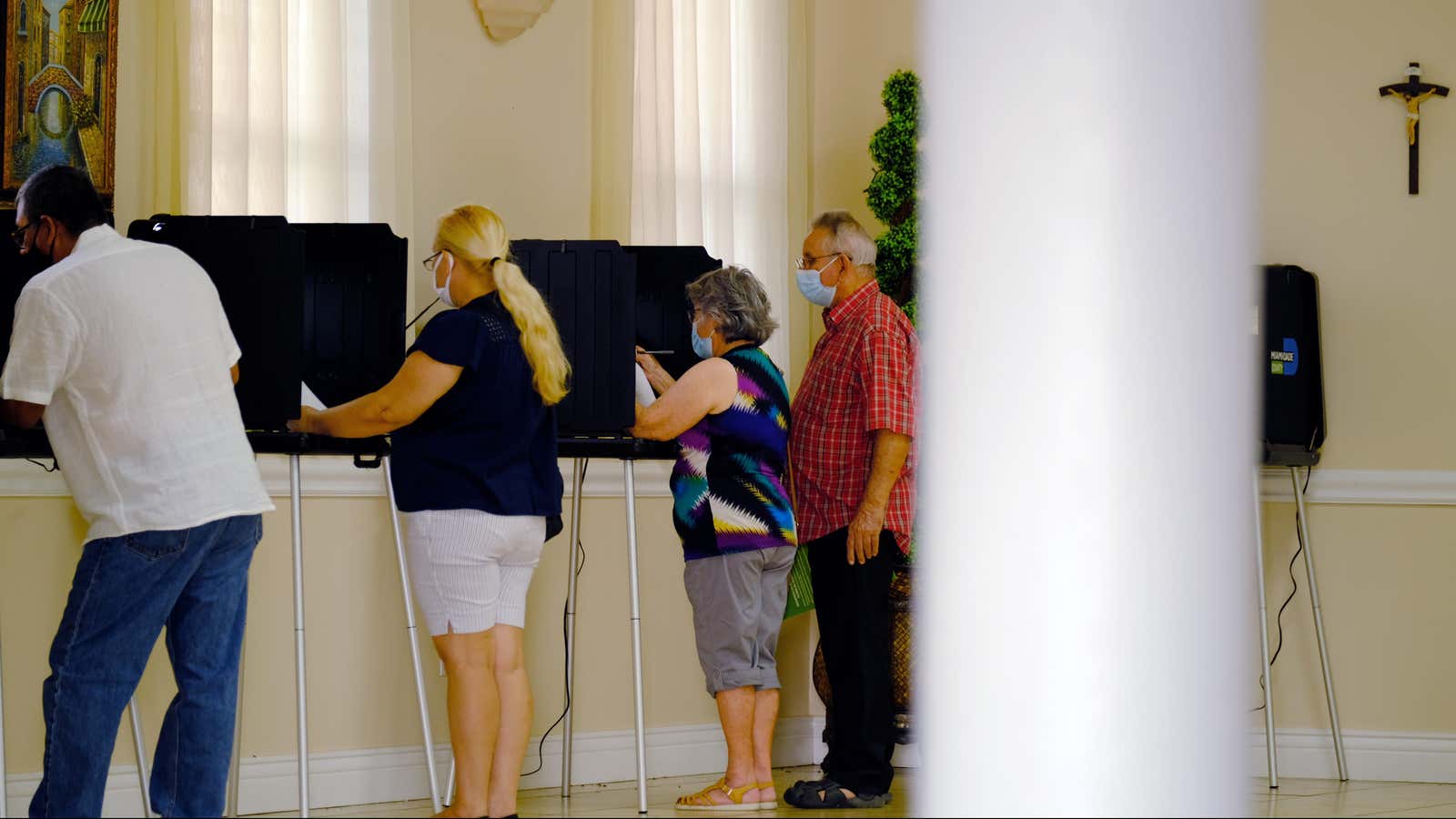 Voters in Miami.