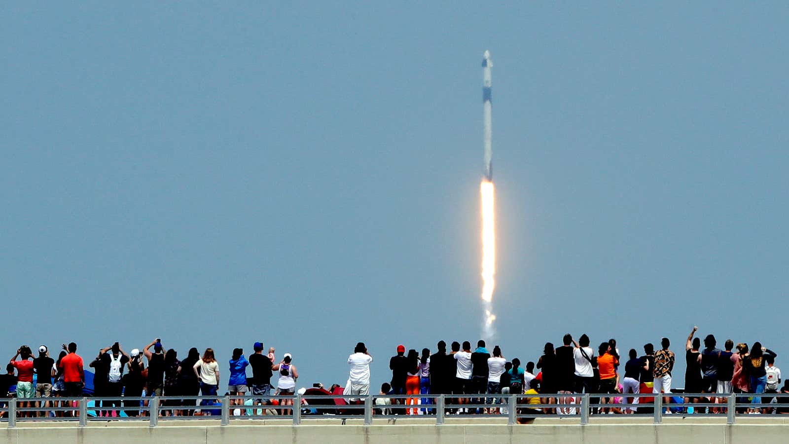 The return of human spaceflight to the US came amidst protests against racism.