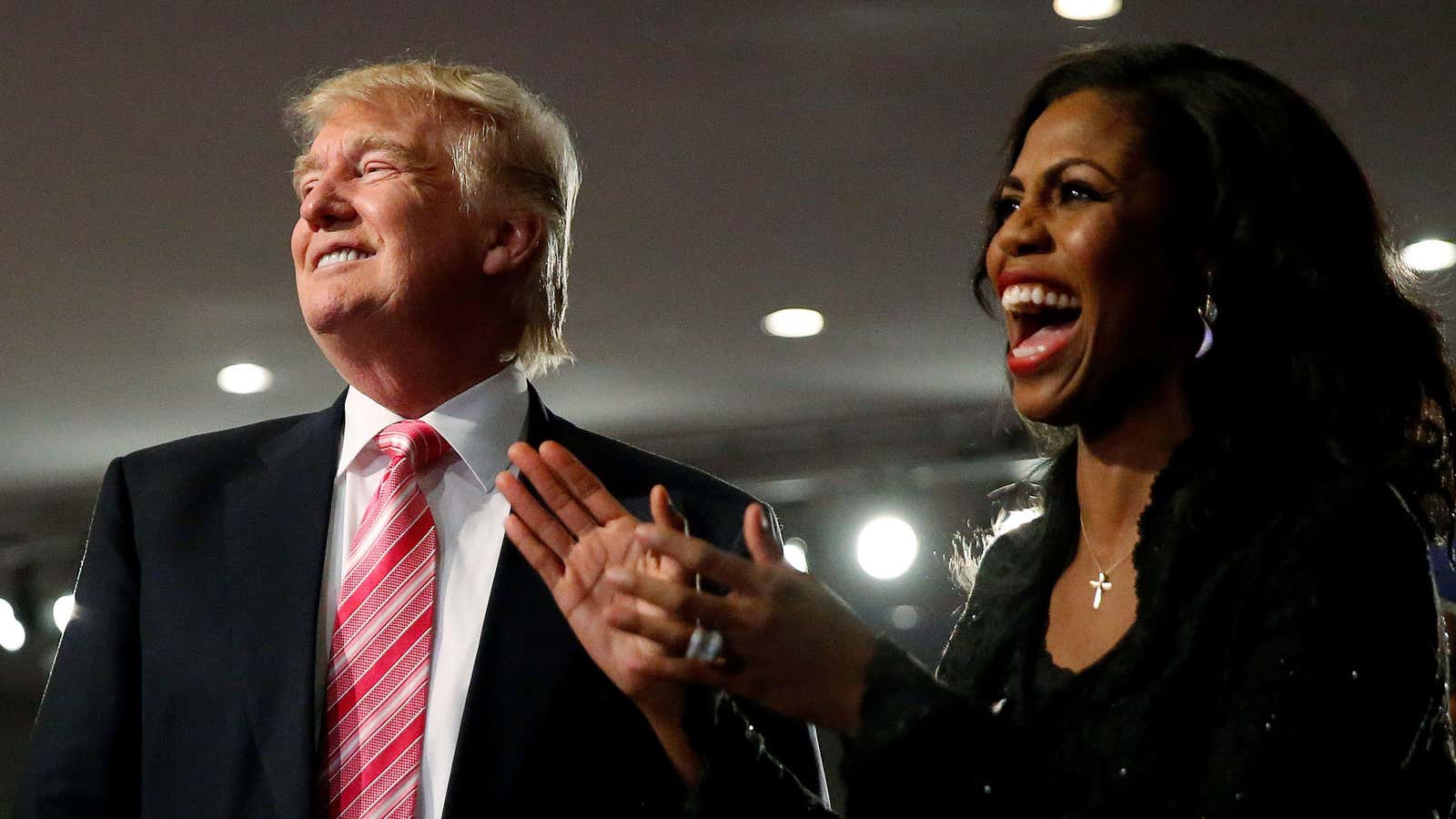 Trump and Omarosa in happier times.