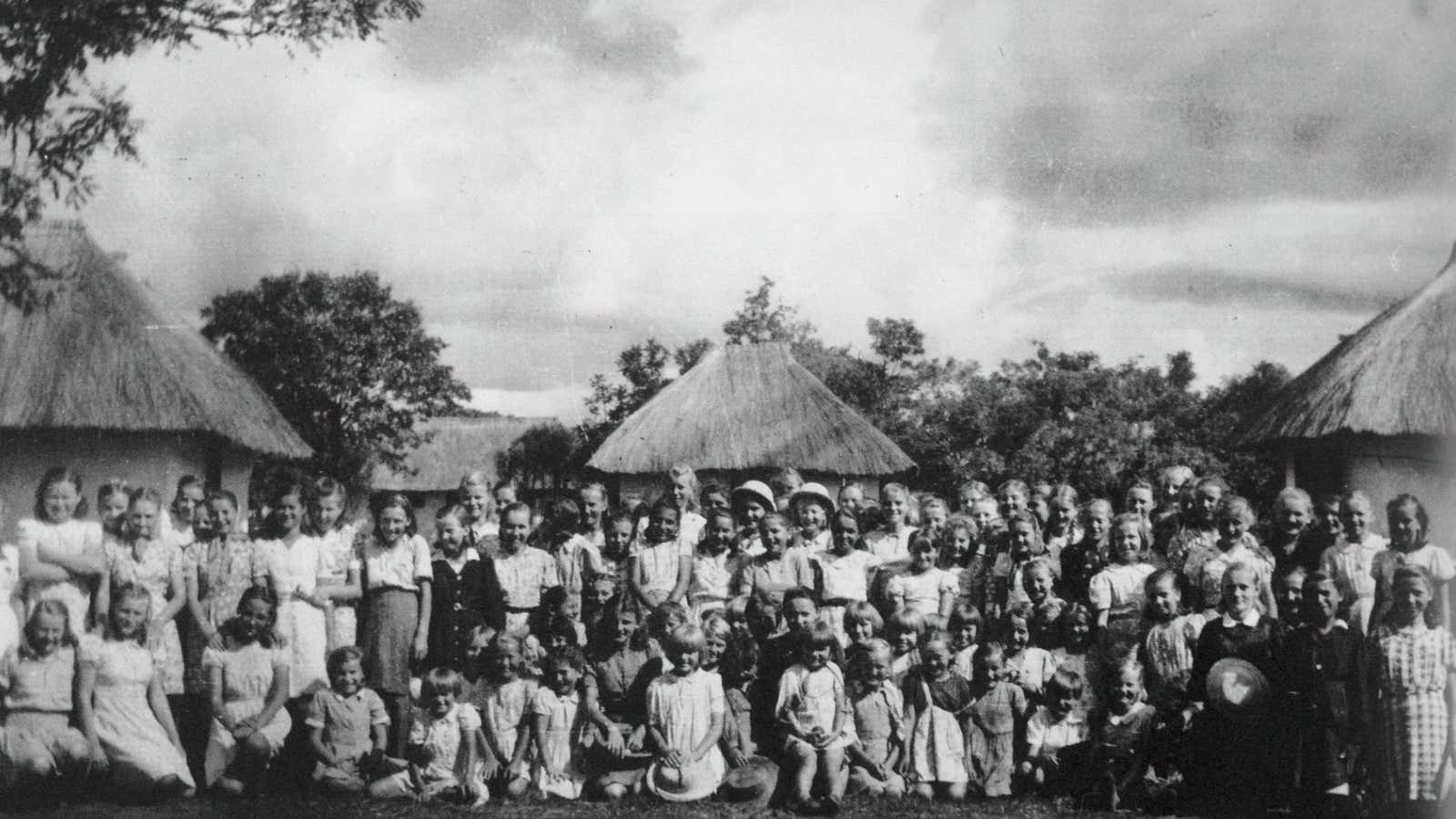 Polish children in Tengeru, Tanzania in 1946.