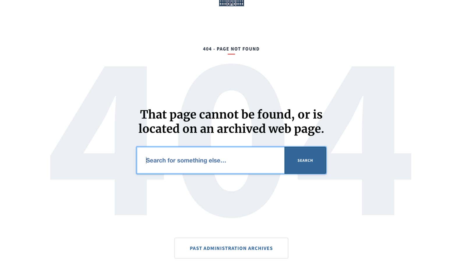 Error message on the daily archive’s URL, captured on Sept. 11, 2018.