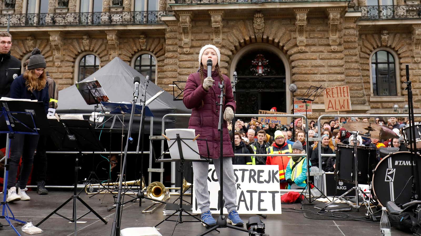 Swedish 16-year-old Greta Thunberg started the student strike movement last August.