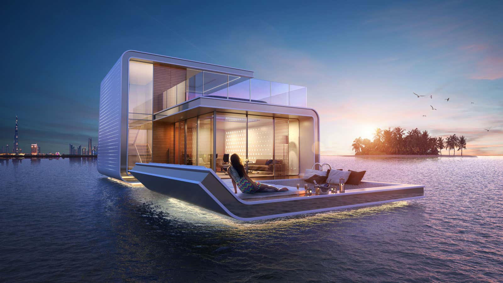 Just a giant floating seahorse house, no big deal.
