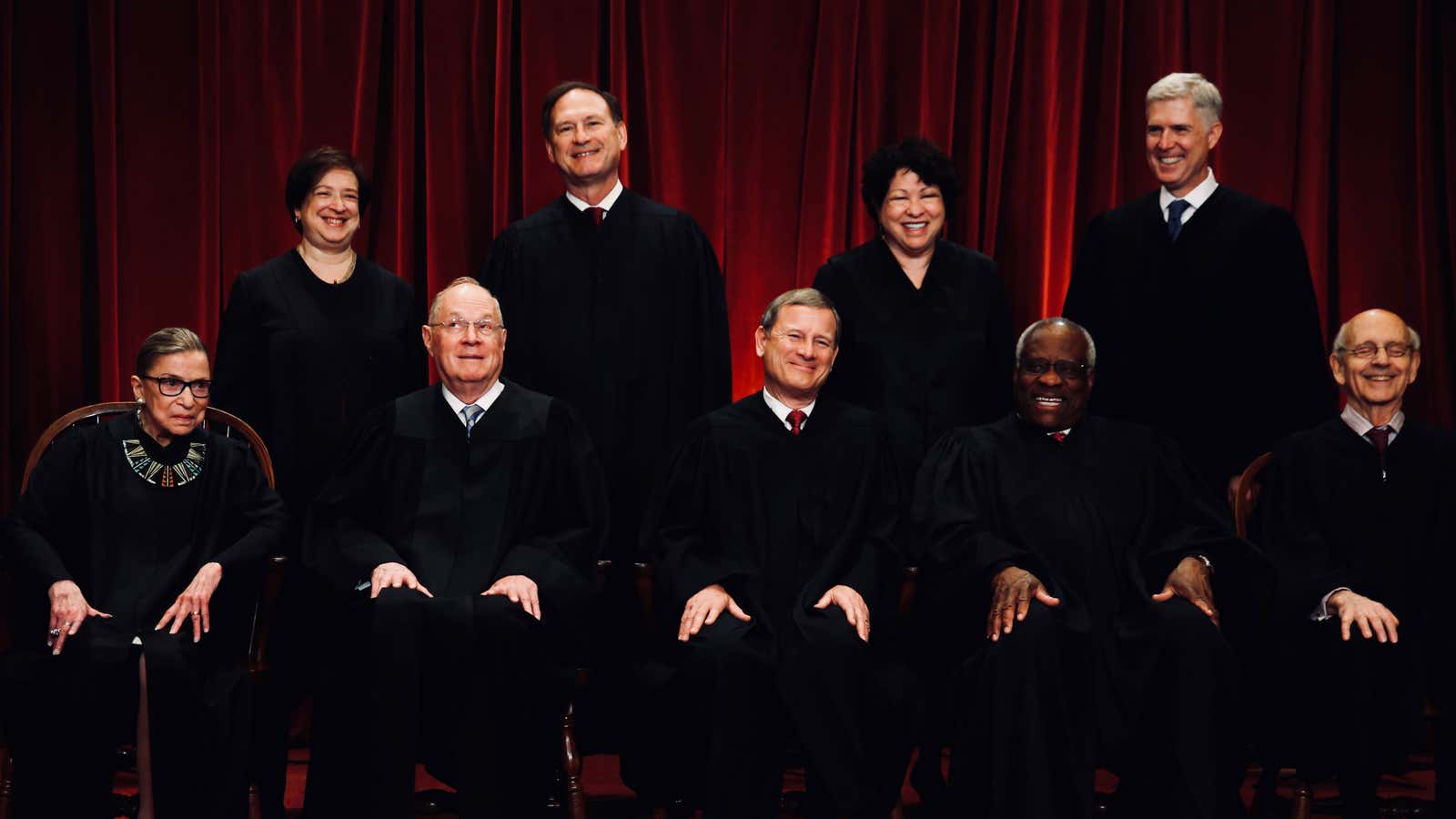 US Supreme Court family photo.