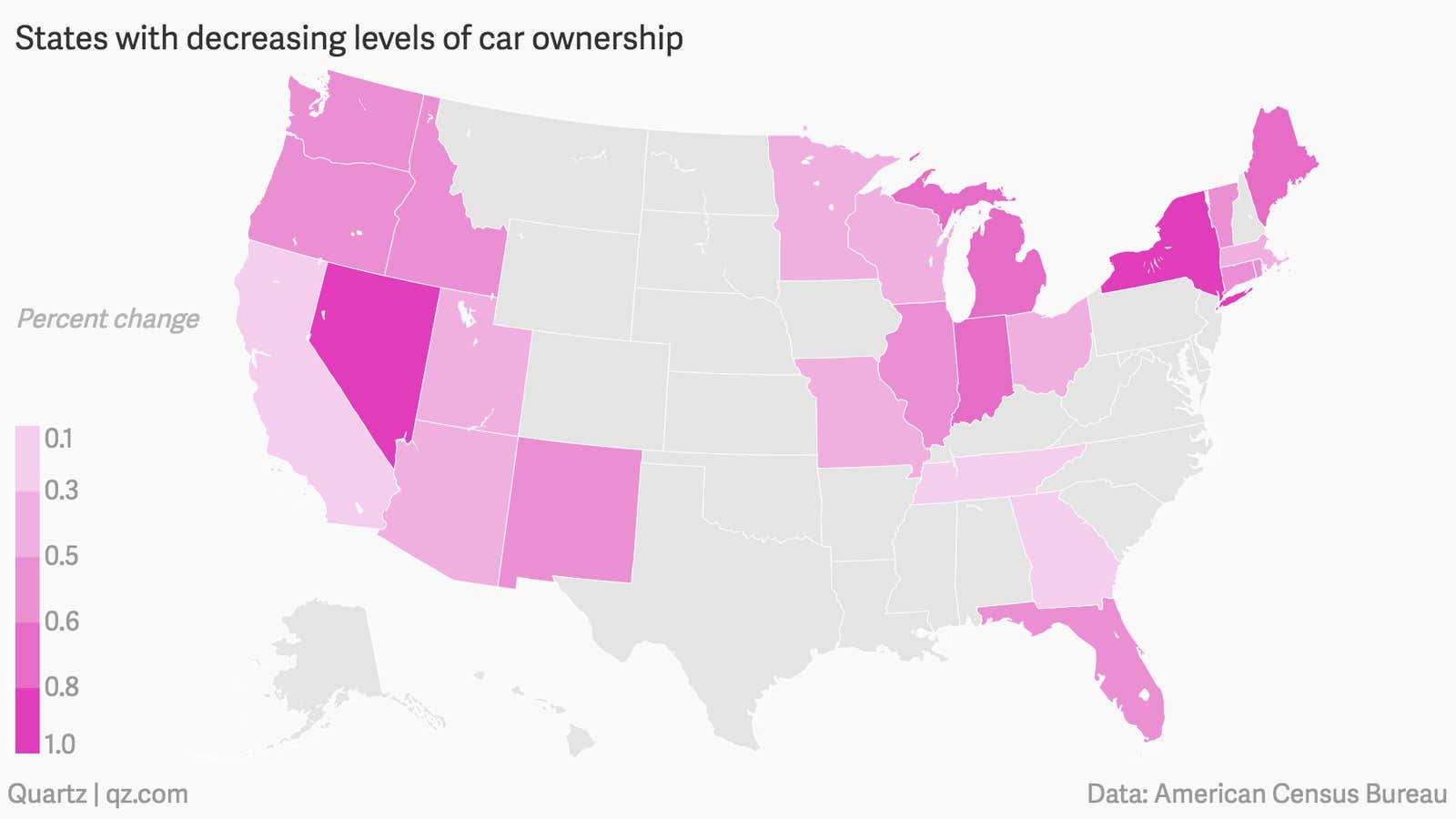 After decades of decline, no-car households are becoming more common in the US