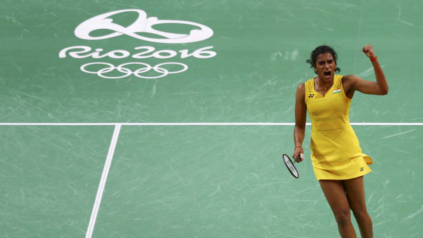 India’s PV Sindhu at the 2016 Olympics