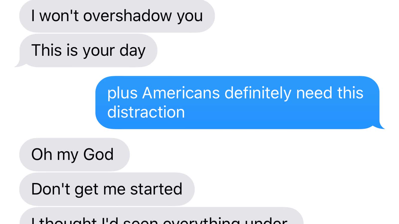 On eclipse day 2017, a text-message chat between the sun and the moon