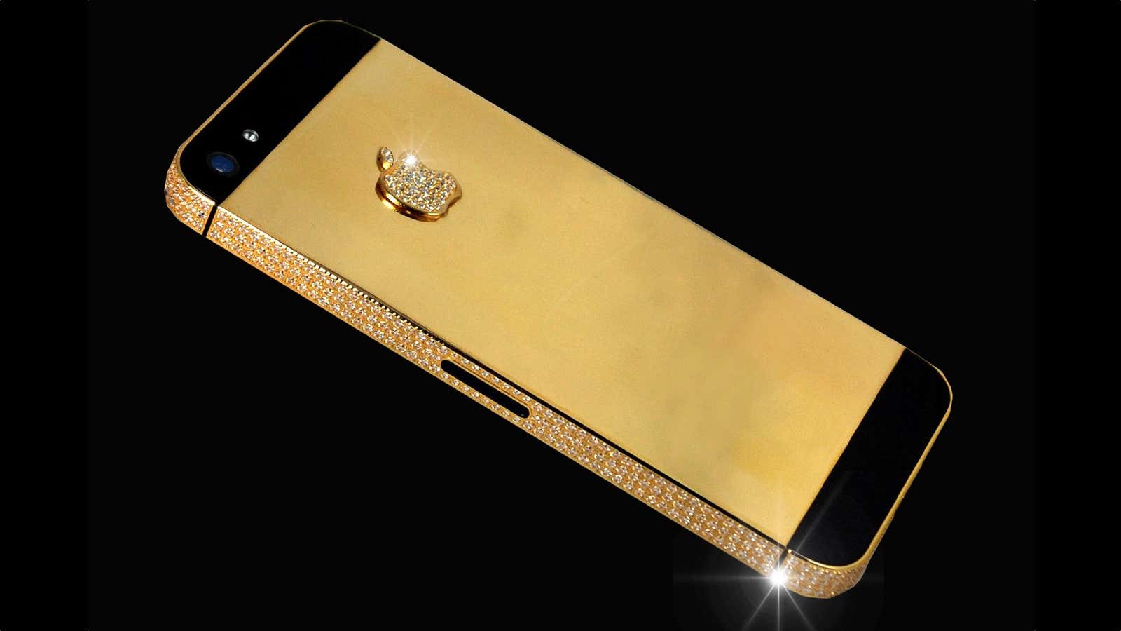 An anonymous Chinese businessman paid 10 million GBP for this gold iPhone. Will his fellow citizens opt for a less pricey model direct from Apple?