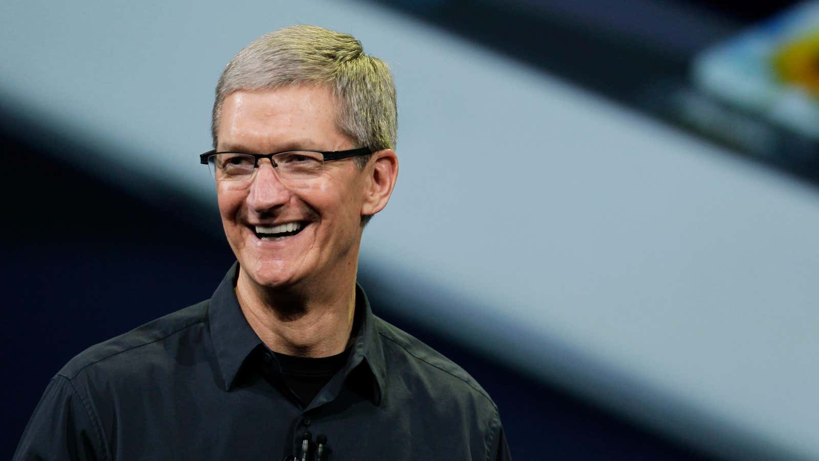 Tim Cook kind of can’t believe that Wall Street isn’t as upbeat about Apple as he is.