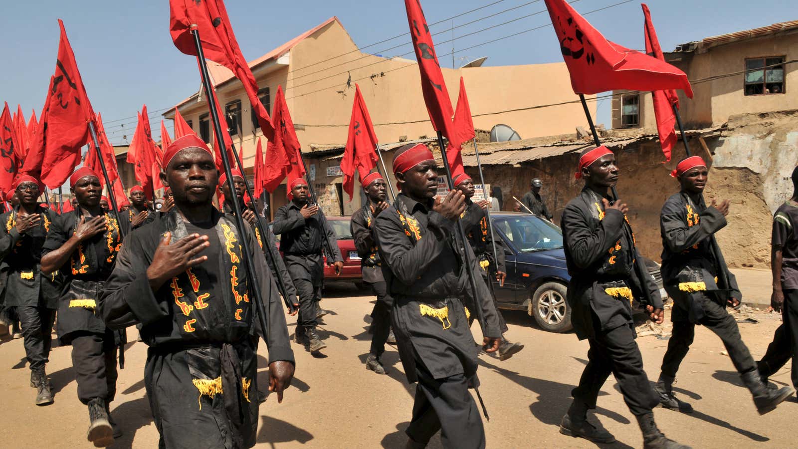 Shi’ite Muslims take part in an Islamic rally in October in Kano, northern Nigeria/