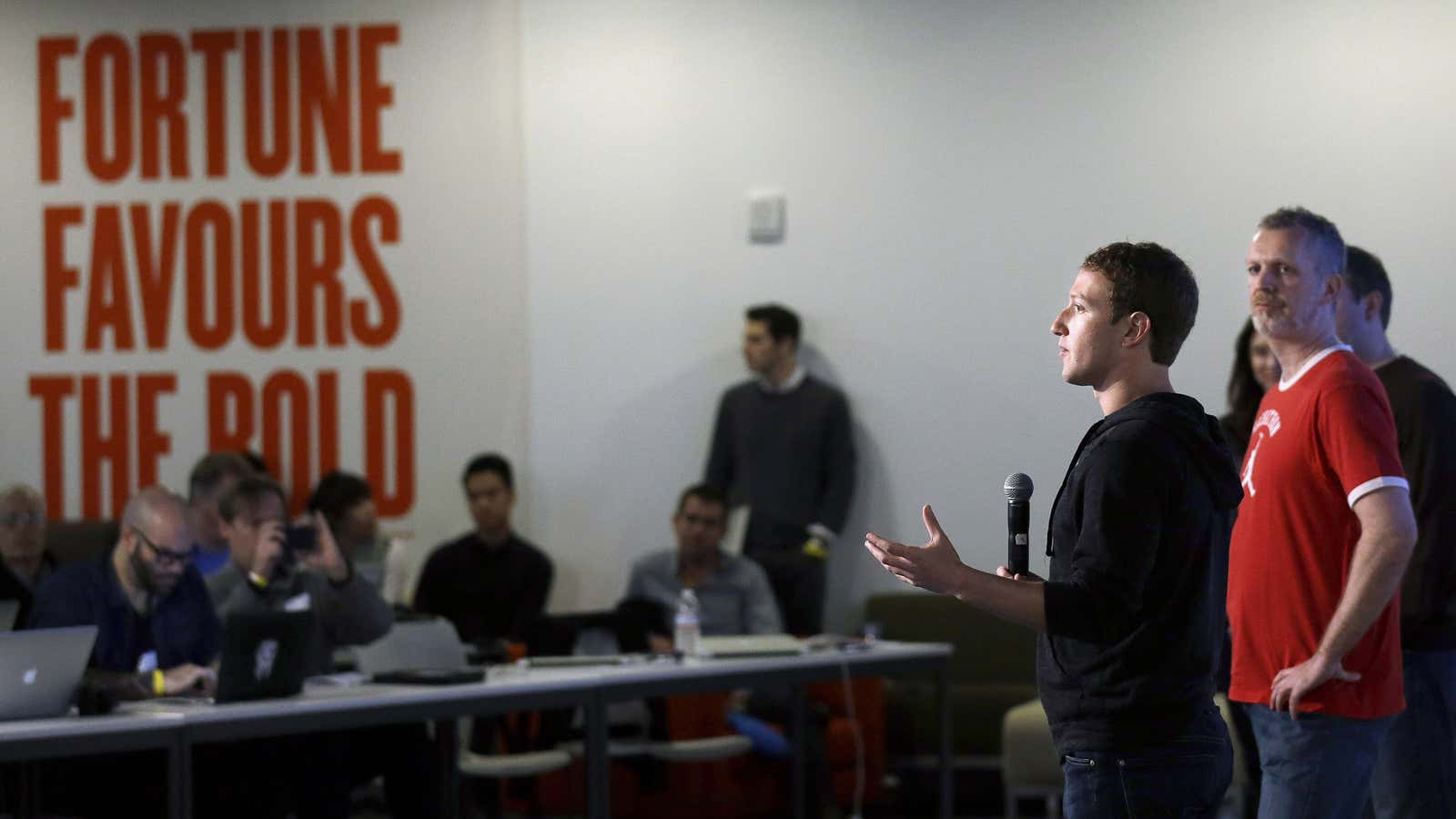 Facebook CEO Mark Zuckerberg and a mantra