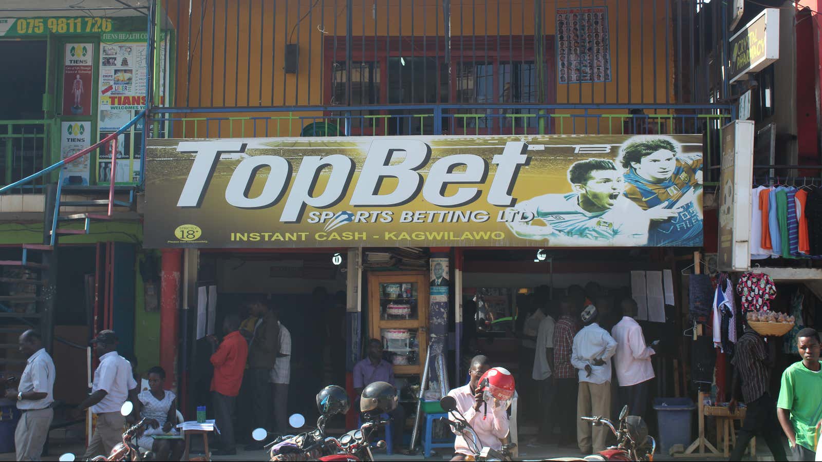 Betting shops have grown in popularity all over Kampala