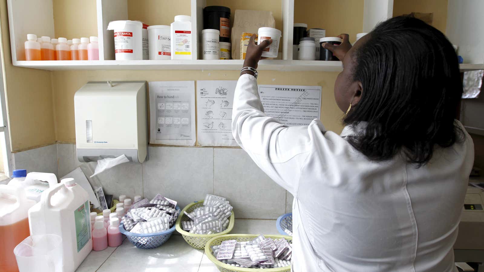 A pharmacist in Kenya