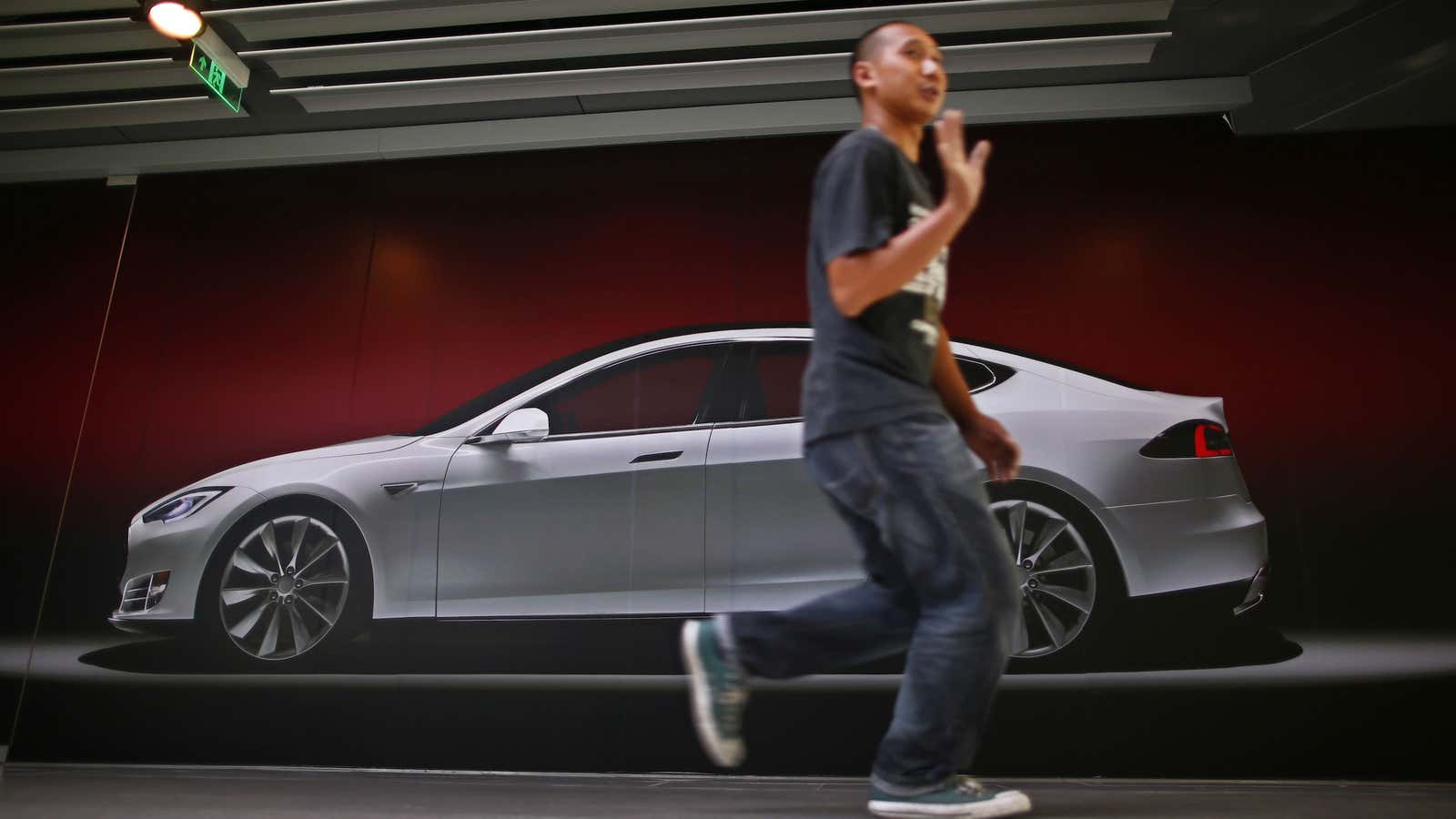 The pricey Tesla may be enough to make most buyers in China run.