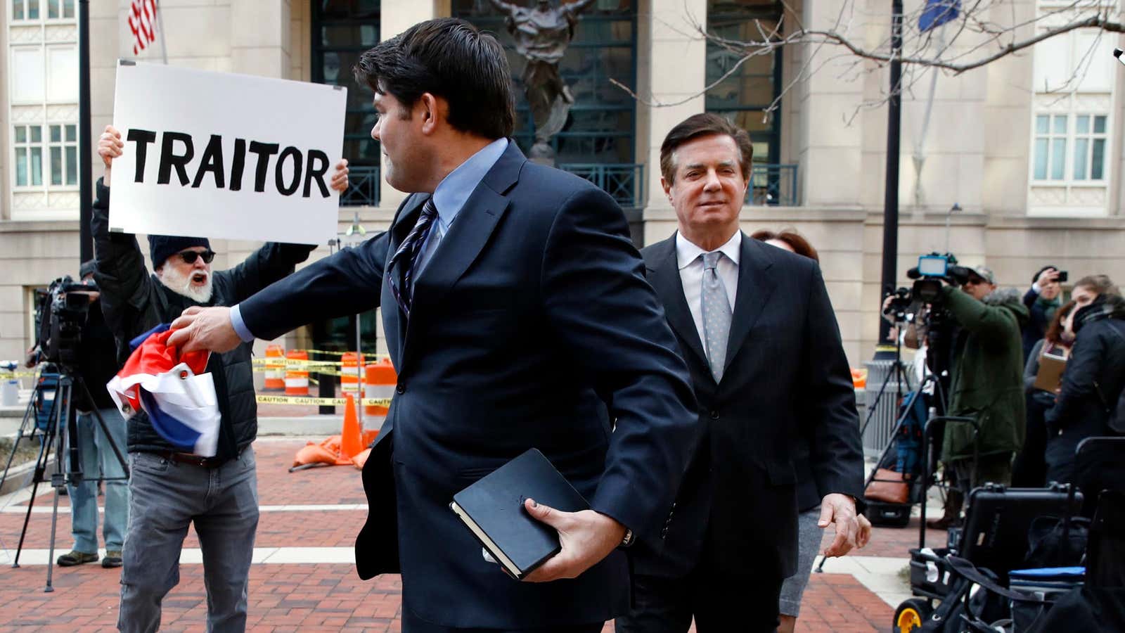 Mueller has hit former Trump campaign chair Paul Manafort (right) with yet more charges.