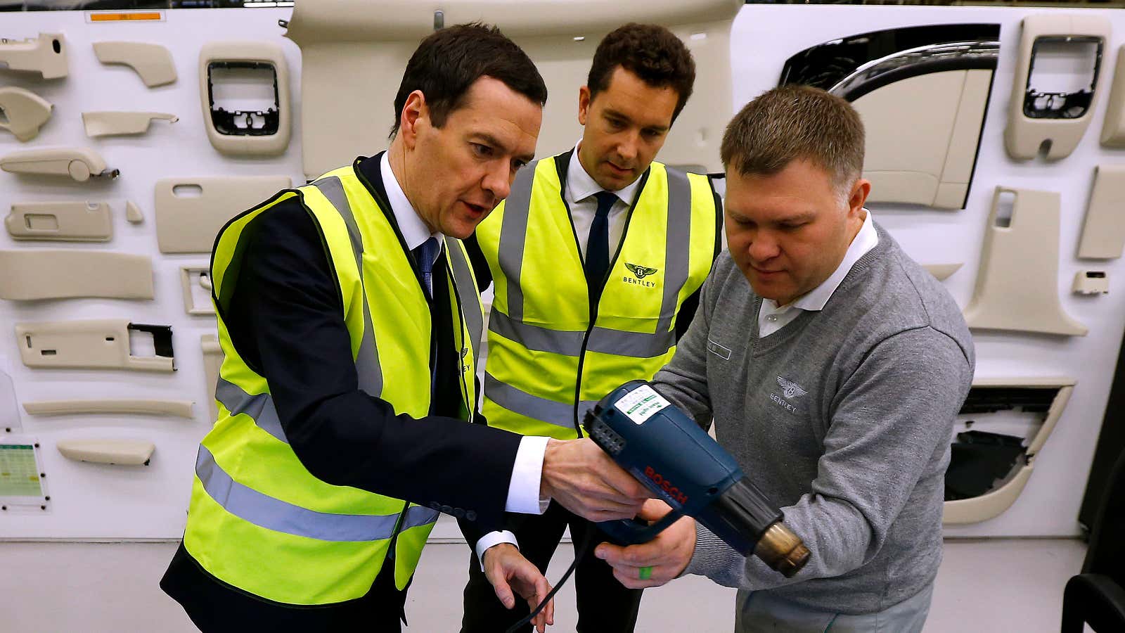George Osborne, left, is armed and ready to tax.