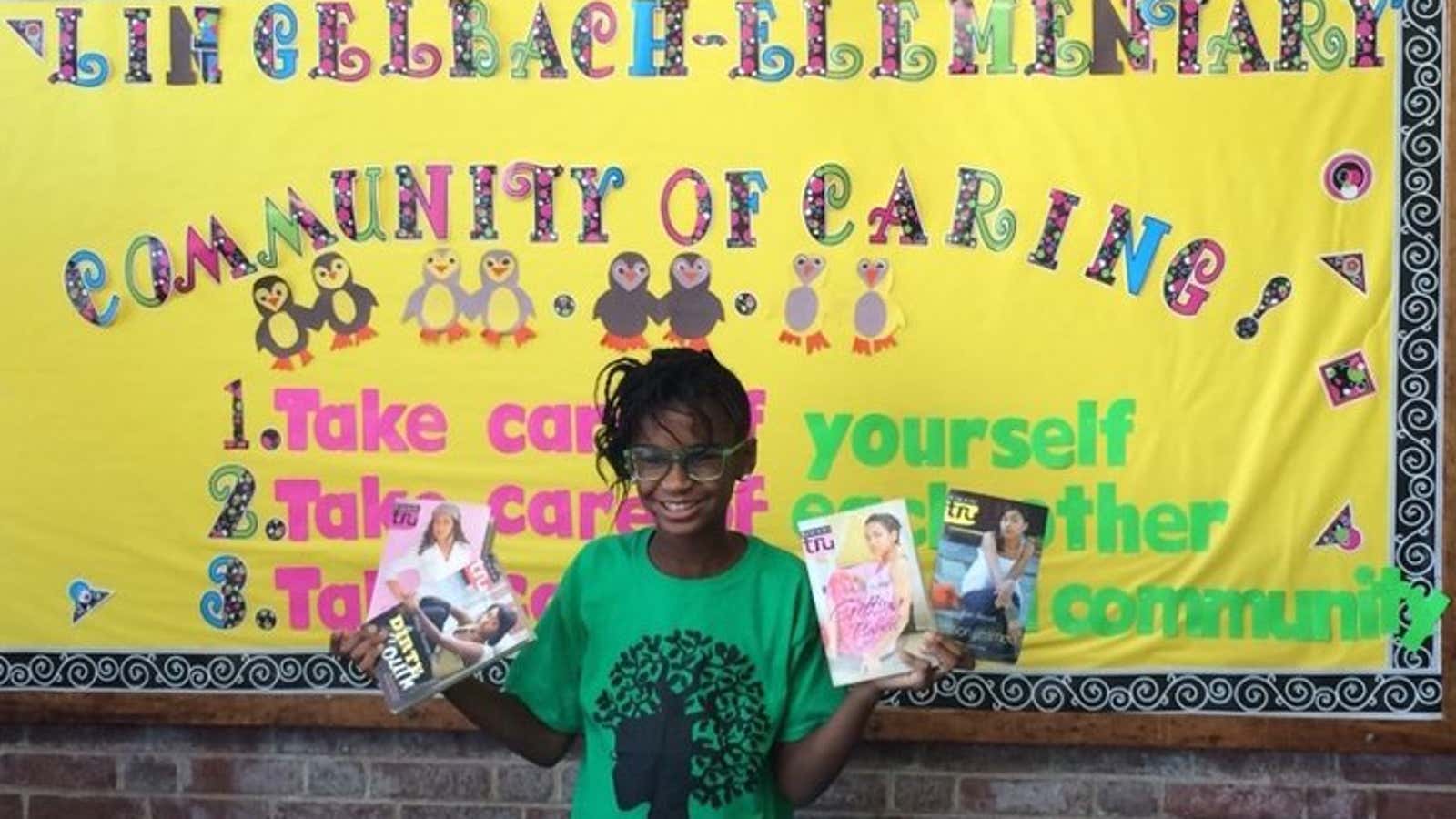 Marley Dias, 11, who is behind the #1000BlackGirlBooks drive.