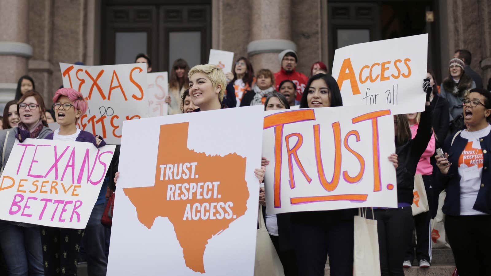 Texans take their fight over abortion to the Supreme Court.