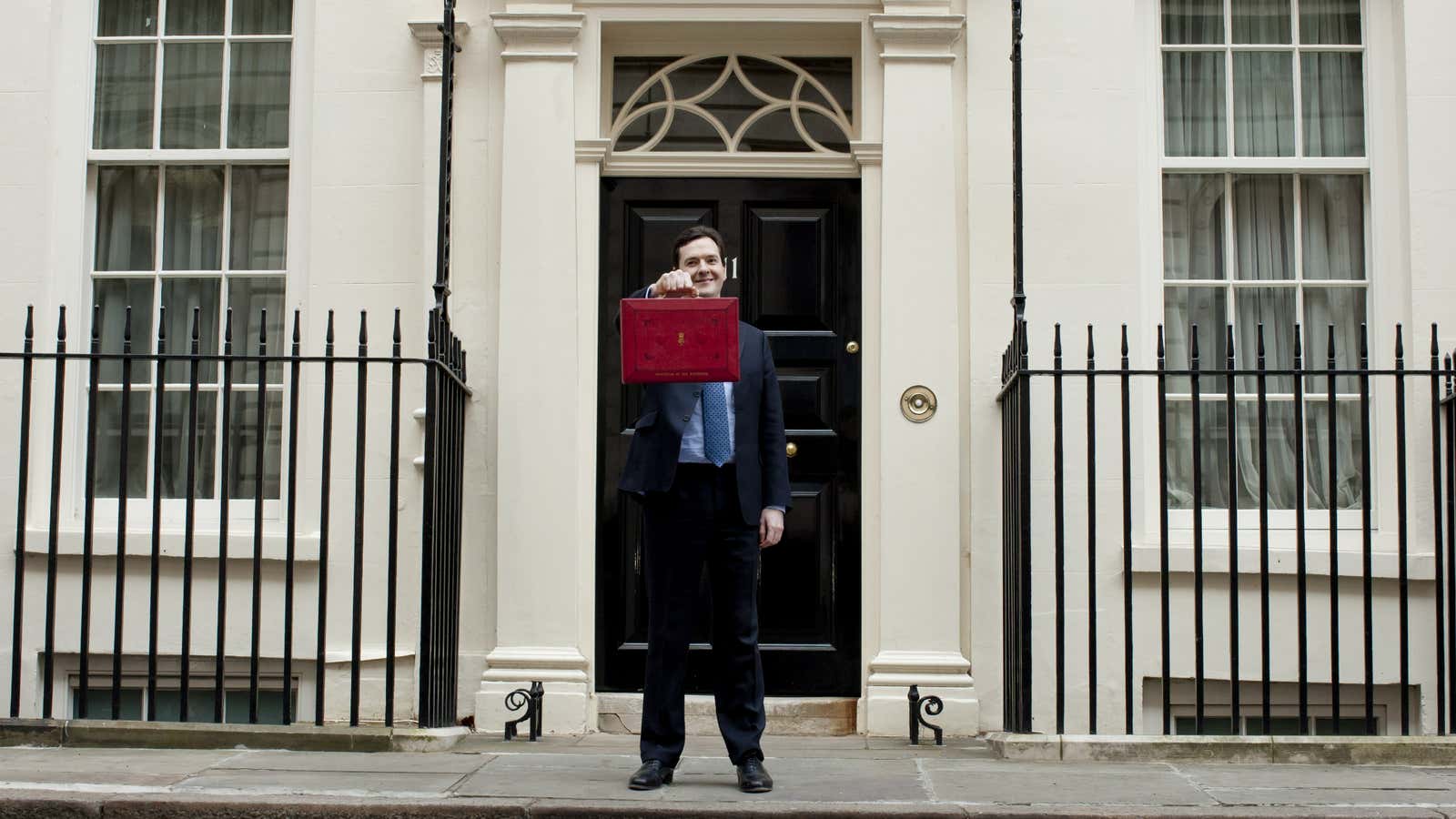 Man with a plan? Osborne with last year&#39;s budget.