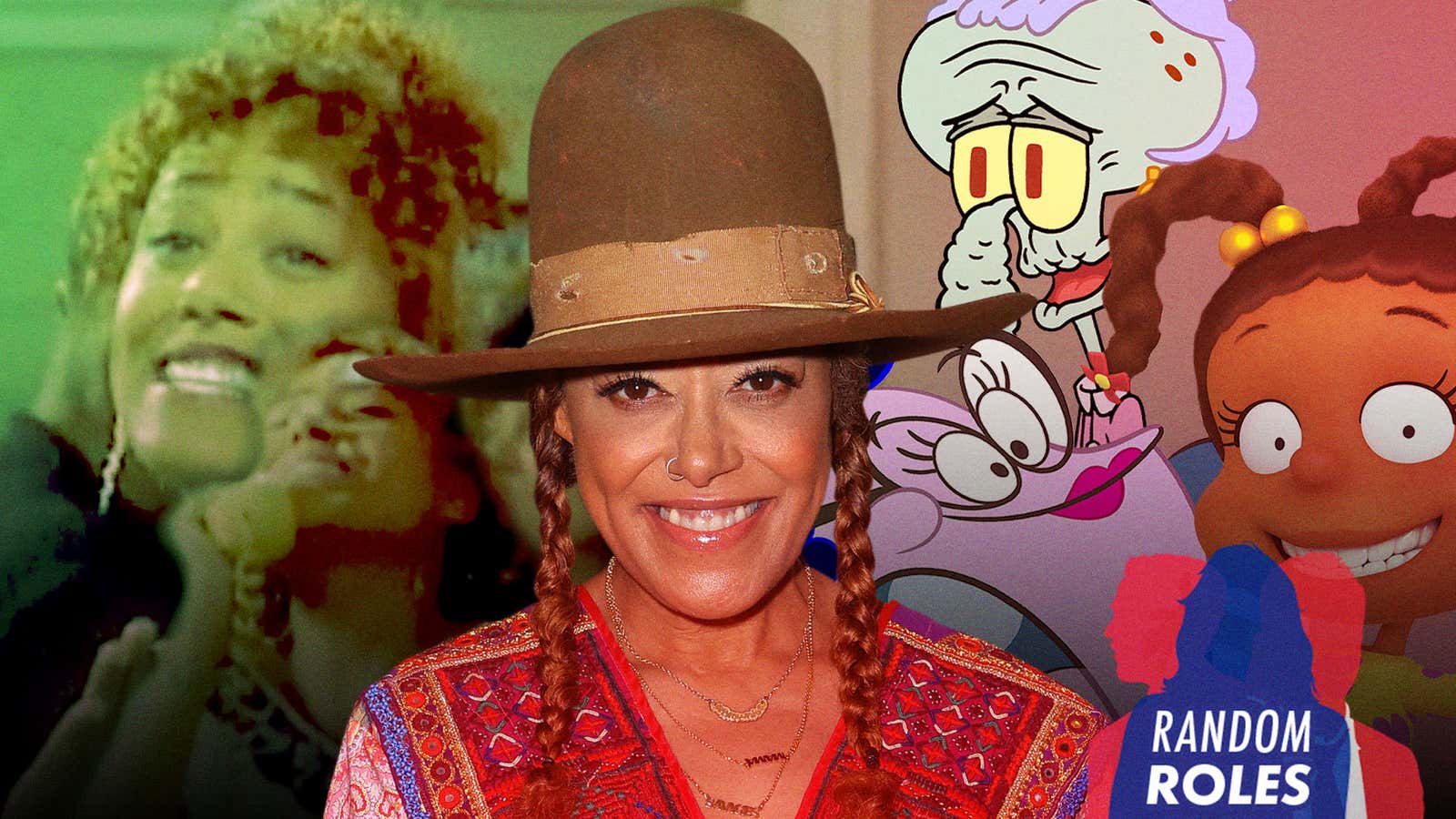 Center photo: JC Olivera/Getty Images; Background left screenshot: A Different World. Other images courtesy of Nickelodeon