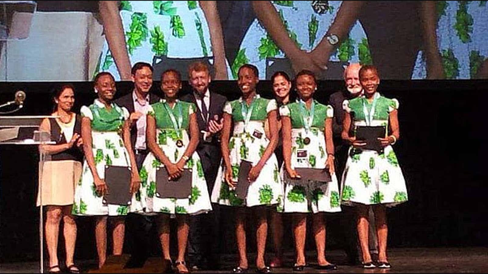 A team of Nigerian schoolgirls won a top Silicon Valley prize for a fake-drug detector