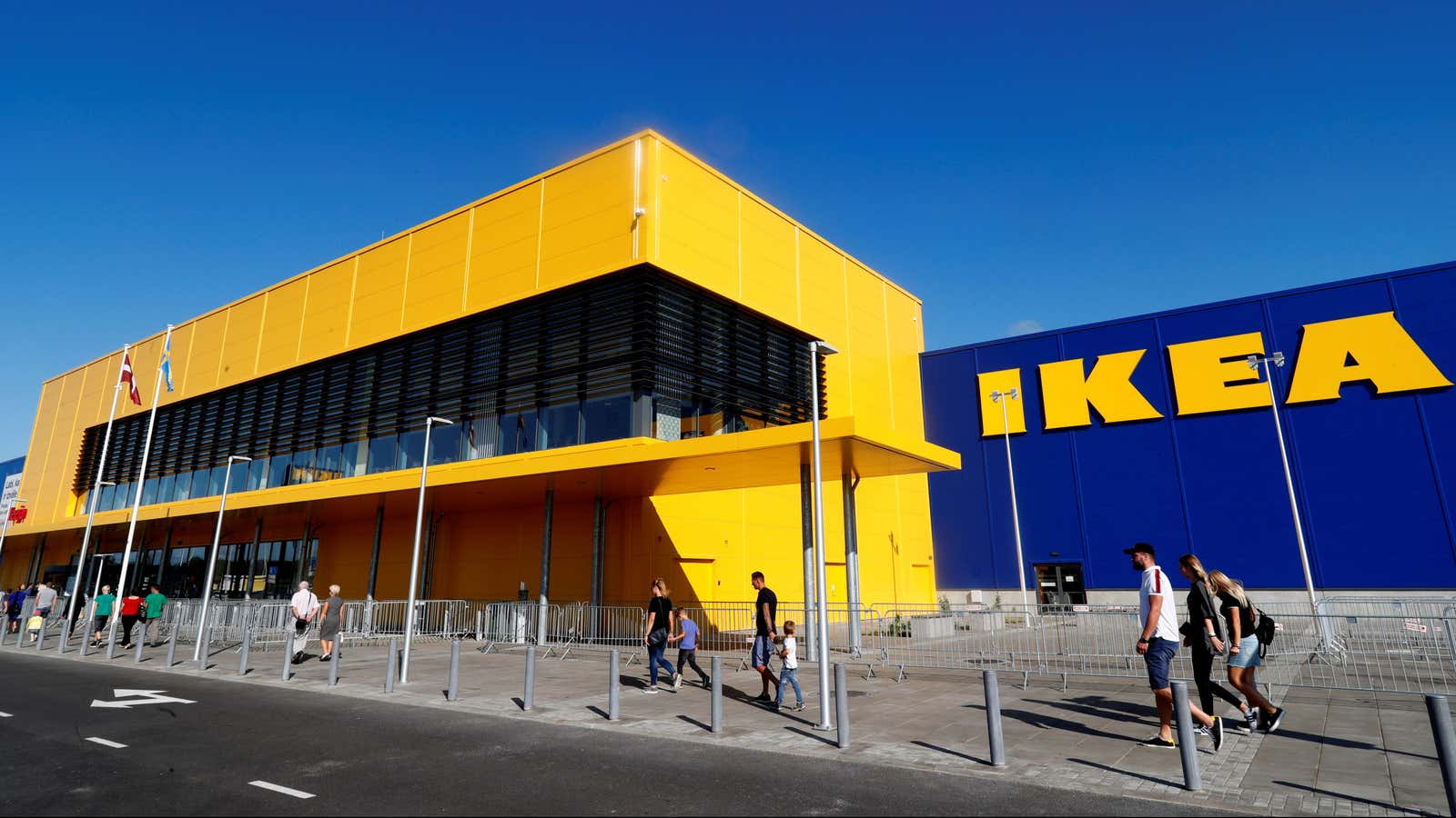 A recently opened IKEA in Riga, Latvia.