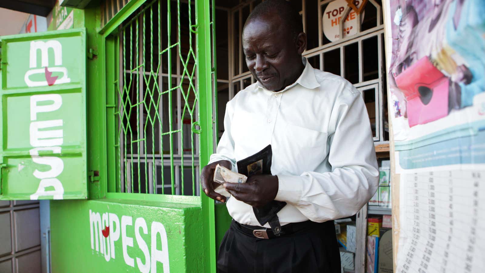 Mobile money turned to cash.