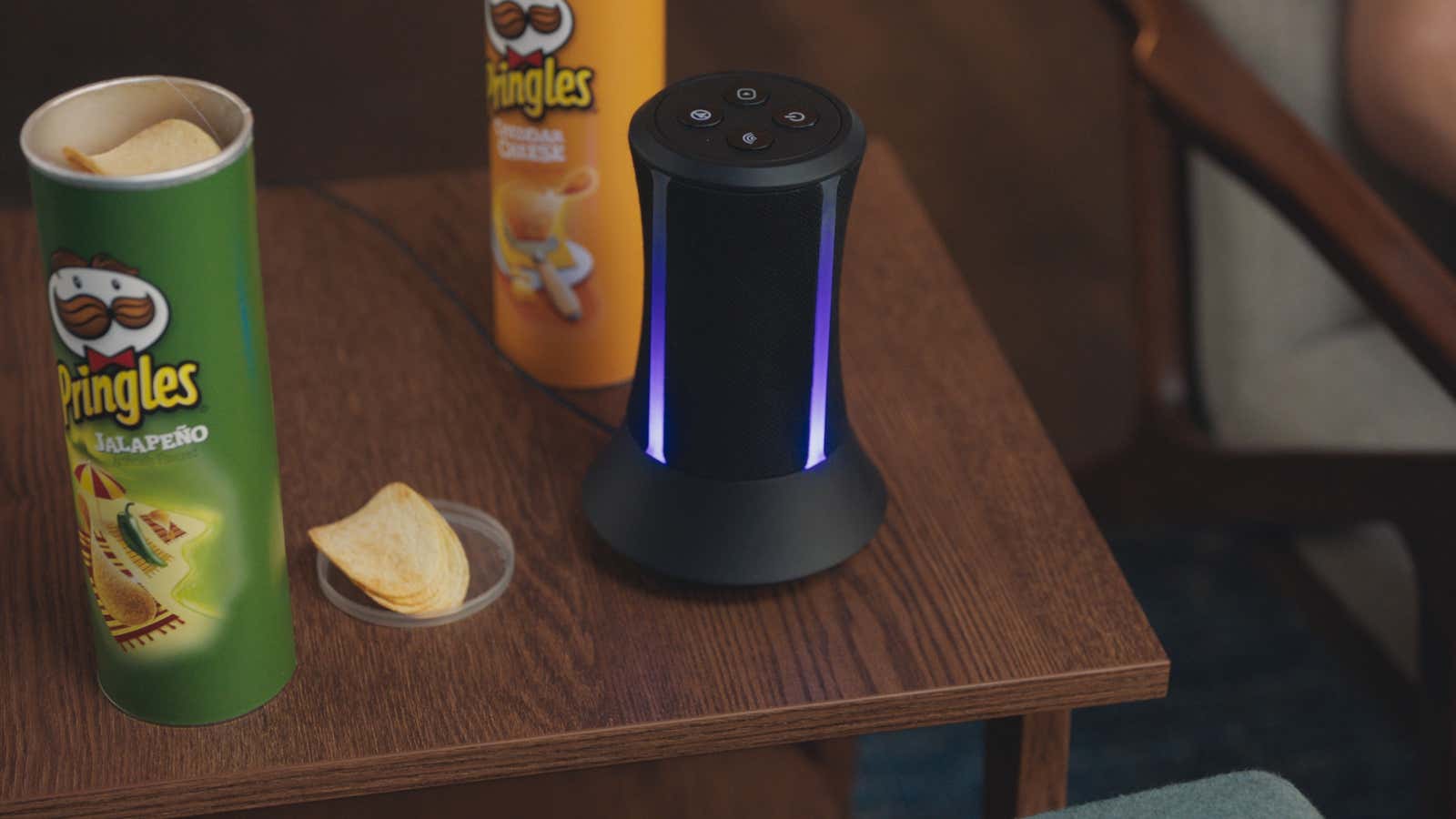 This ad from Pringles is literally called “Sad Smart Device.”