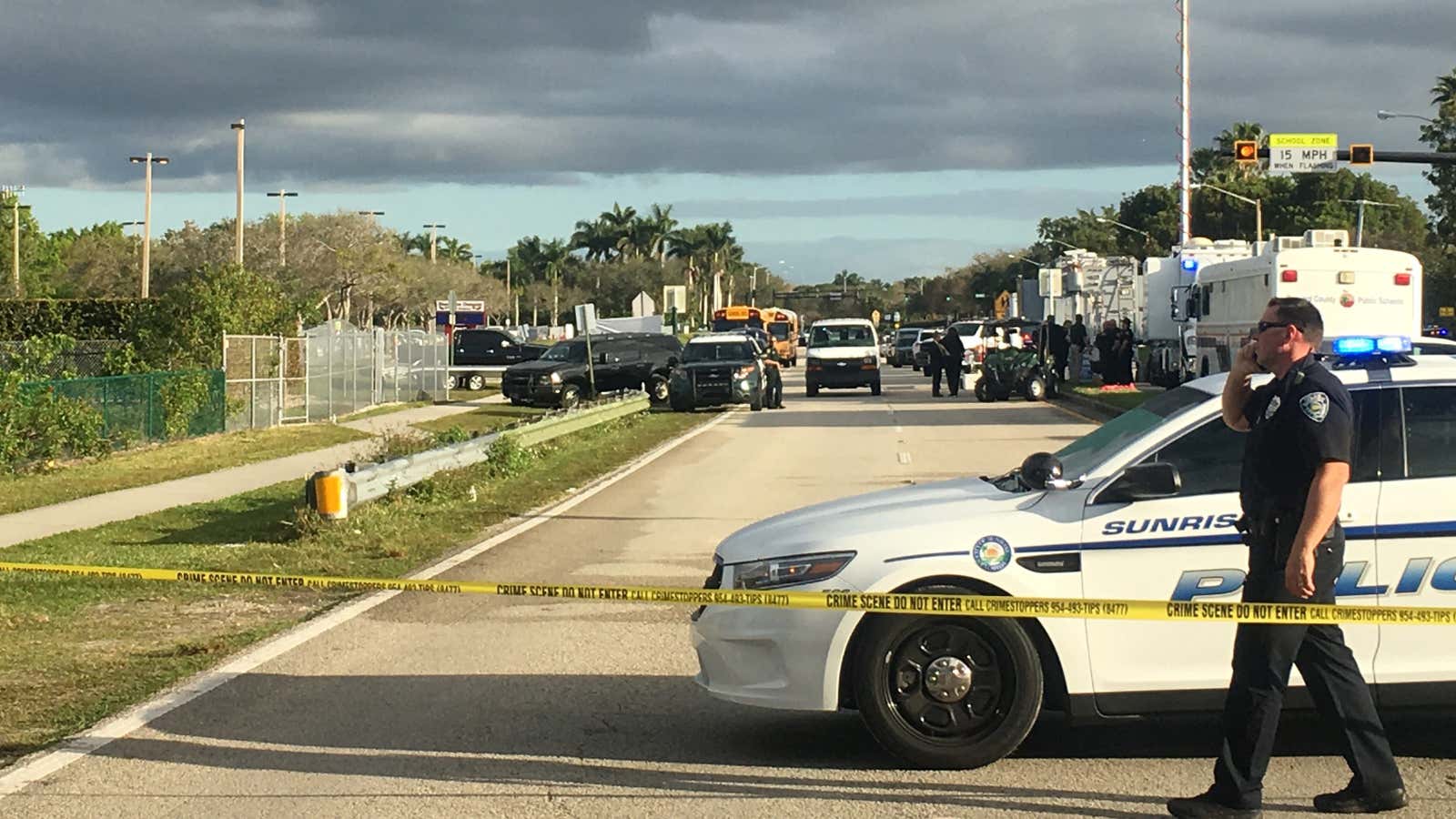 Police in Parkland, Florida.