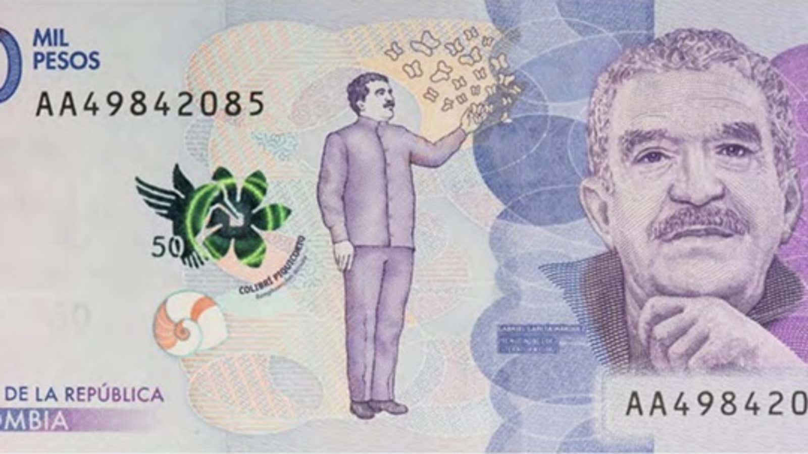 Gabriel García Márquez is honored on new Colombian money