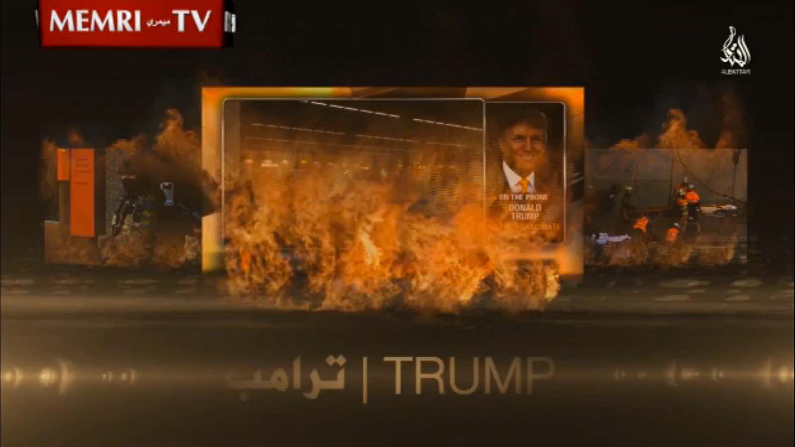 An ISIL propaganda film for the Brussels attacks prominently features Donald Trump