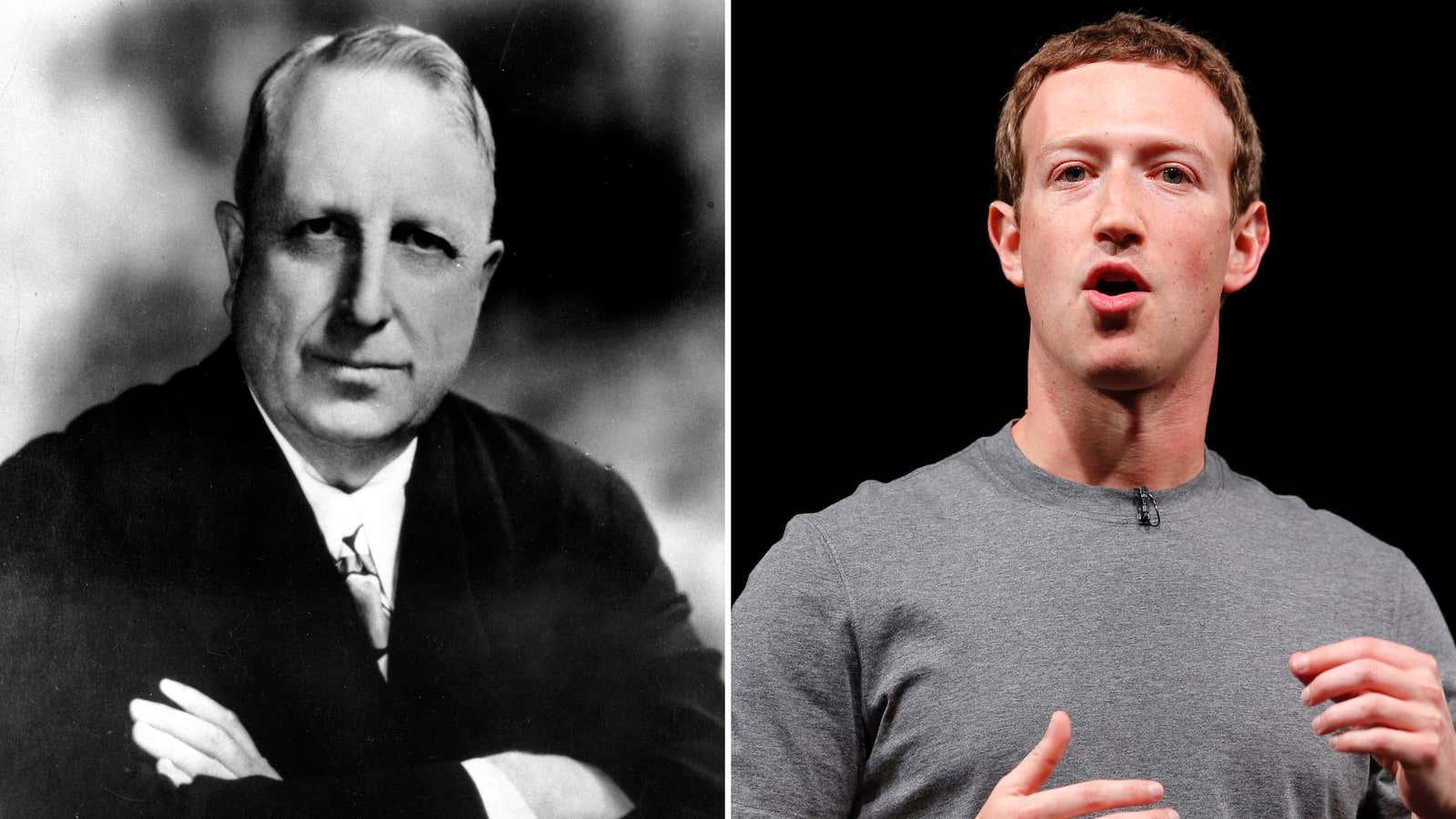 Mark Zuckerberg and William Randolph Hearst. Spot the difference.