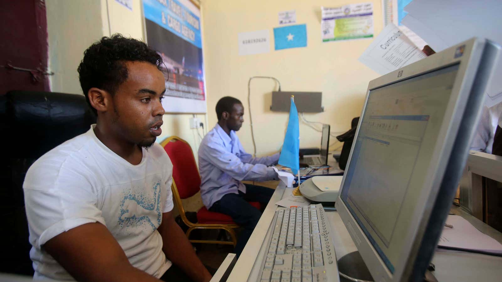 Somalia was one of the last African countries to go online.