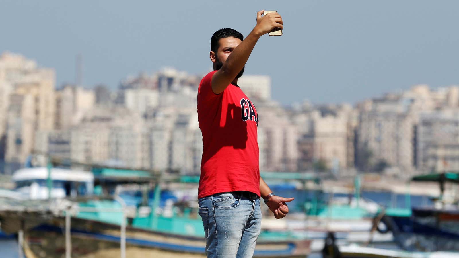 Smartphone use has risen rapidly among young Egyptians
