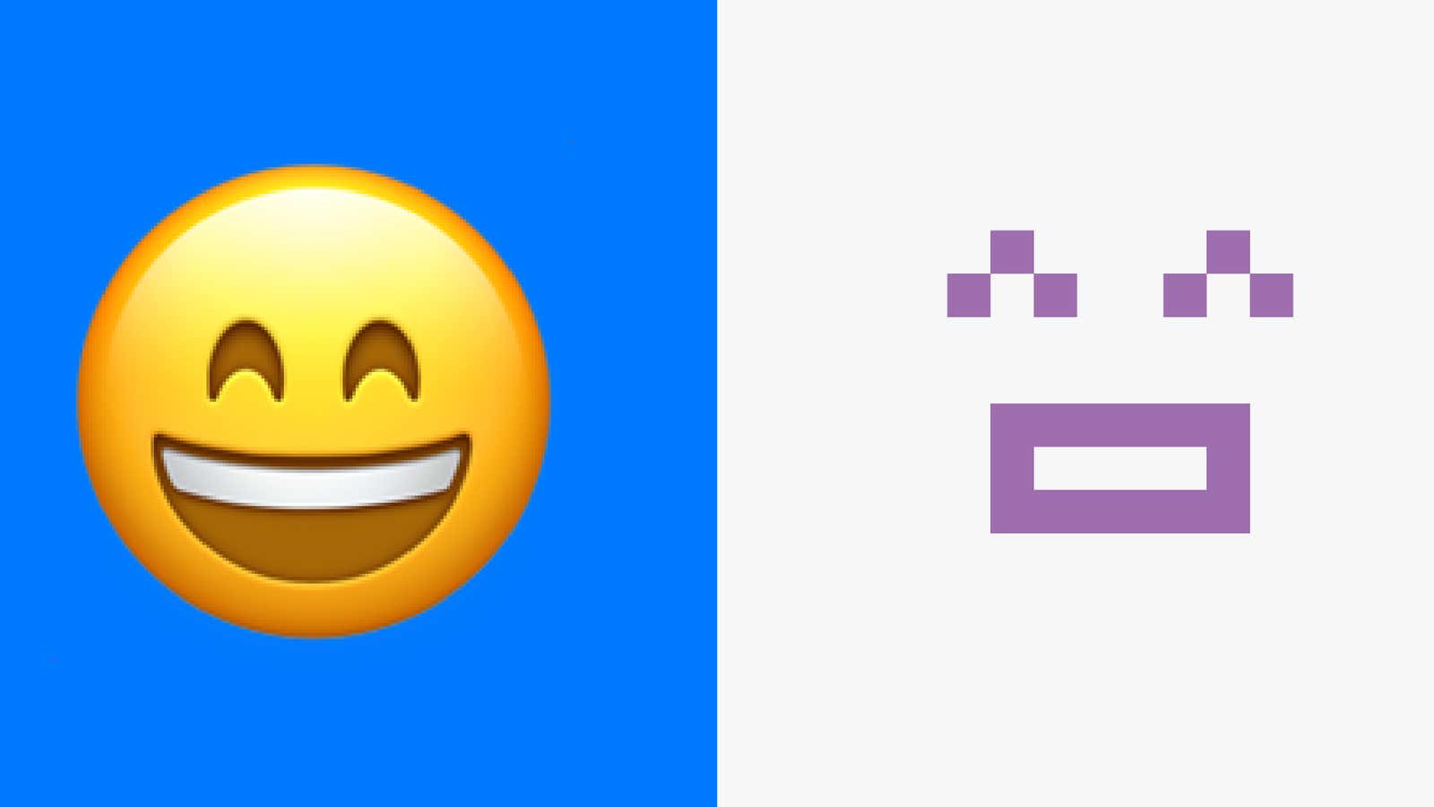 Today’s emoji originated from pixelated symbols designed for pagers