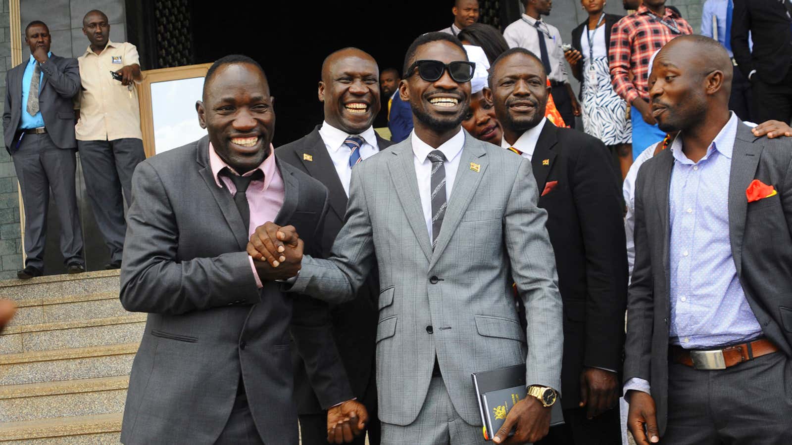 Bobi Wine, in happier days.