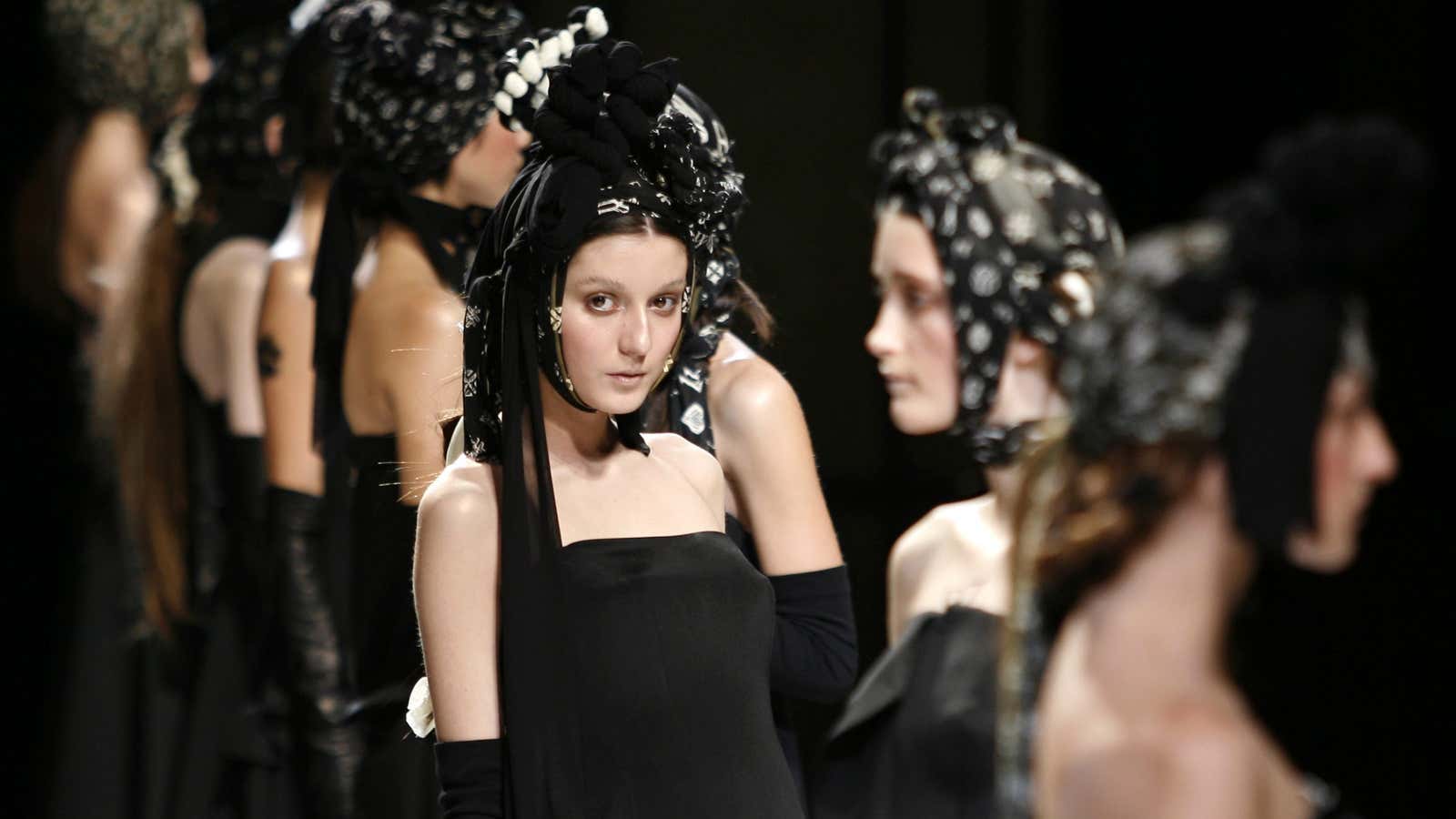 The fall-winter 2007 collection by Yohji Yamamoto, the “poet of black.”