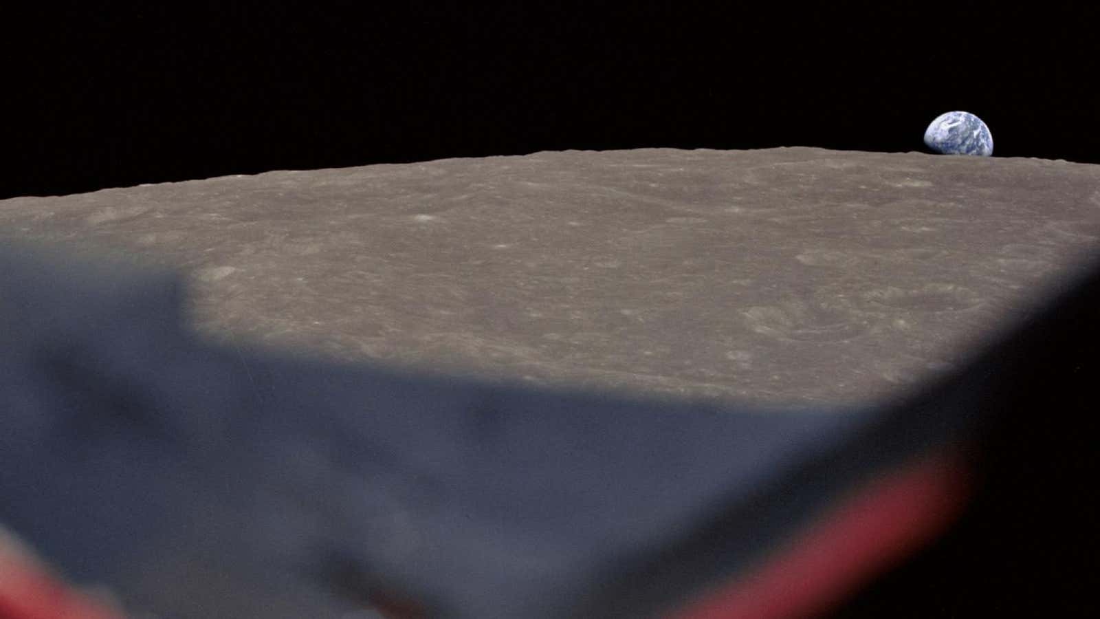 Photos: Apollo 8 brought us the moon as never seen before