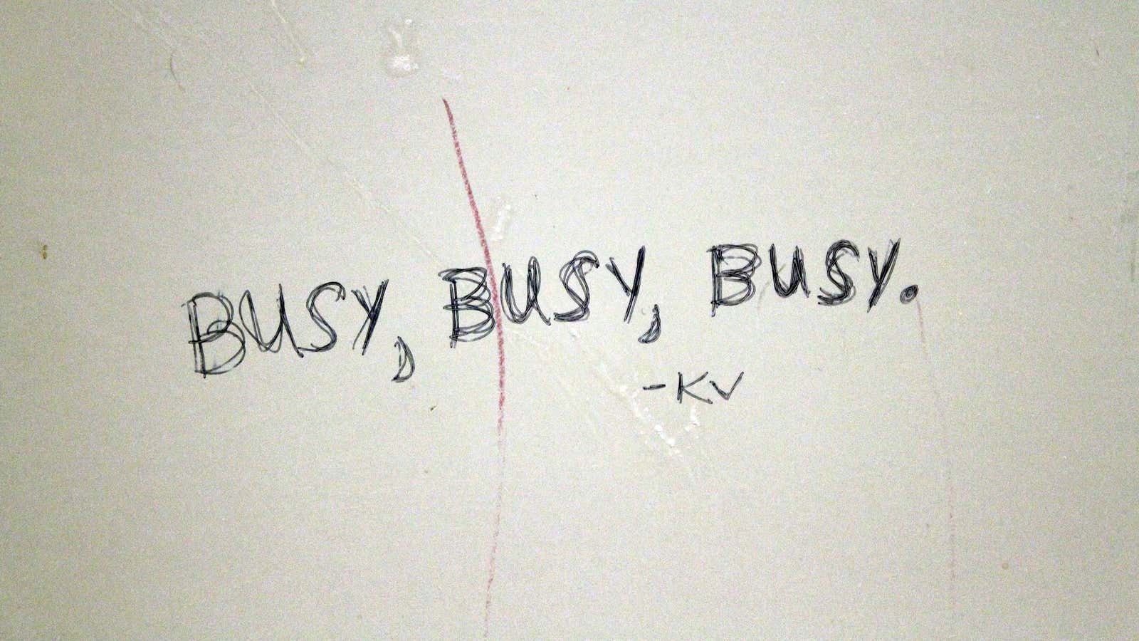So little time, so much to do