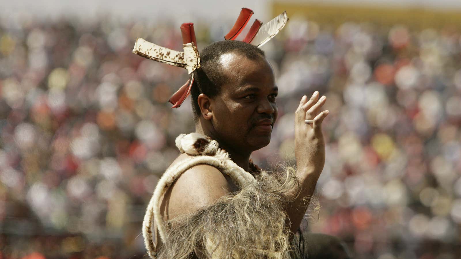 Swaziland’s King Mswati III is one of Africa’s few remaining national monarchs.