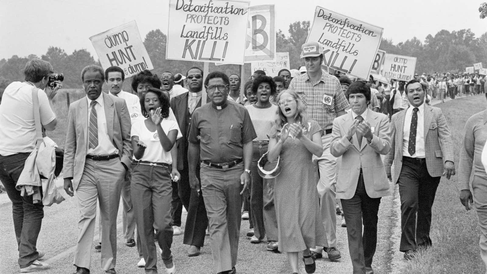 The protests against a toxic dump site in Warren County, North Carolina, in 1982 kicked off what we know today as the “environmental justice movement.” Many in this rural community contended Warren County was chosen as the site because most of its citizens were Black and poor.
