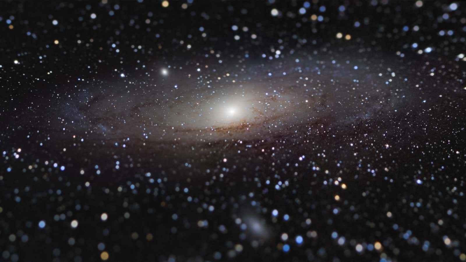 At Arm&#39;s Length: This photo of the Andromeda galaxy was the overall winner of this year&#39;s contest. 