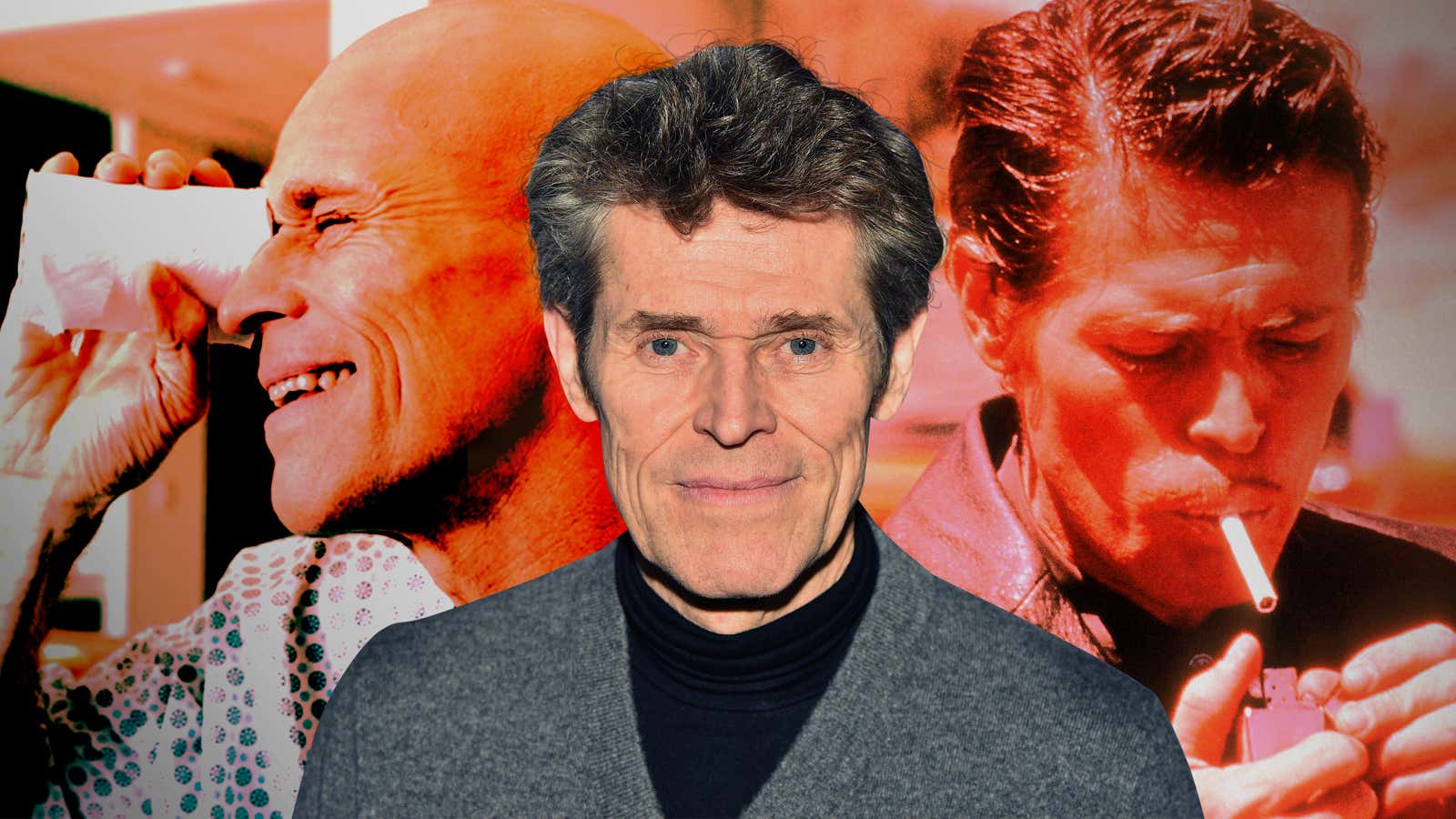 From left: Dafoe in My Hindu Friend (Photo: Rock Salt Releasingn), at a screening for Togo (Photo: Theo Wargo/Getty Images), and in Wild At Heart (Photo: Samuel Goldwyn Company/Getty Images)