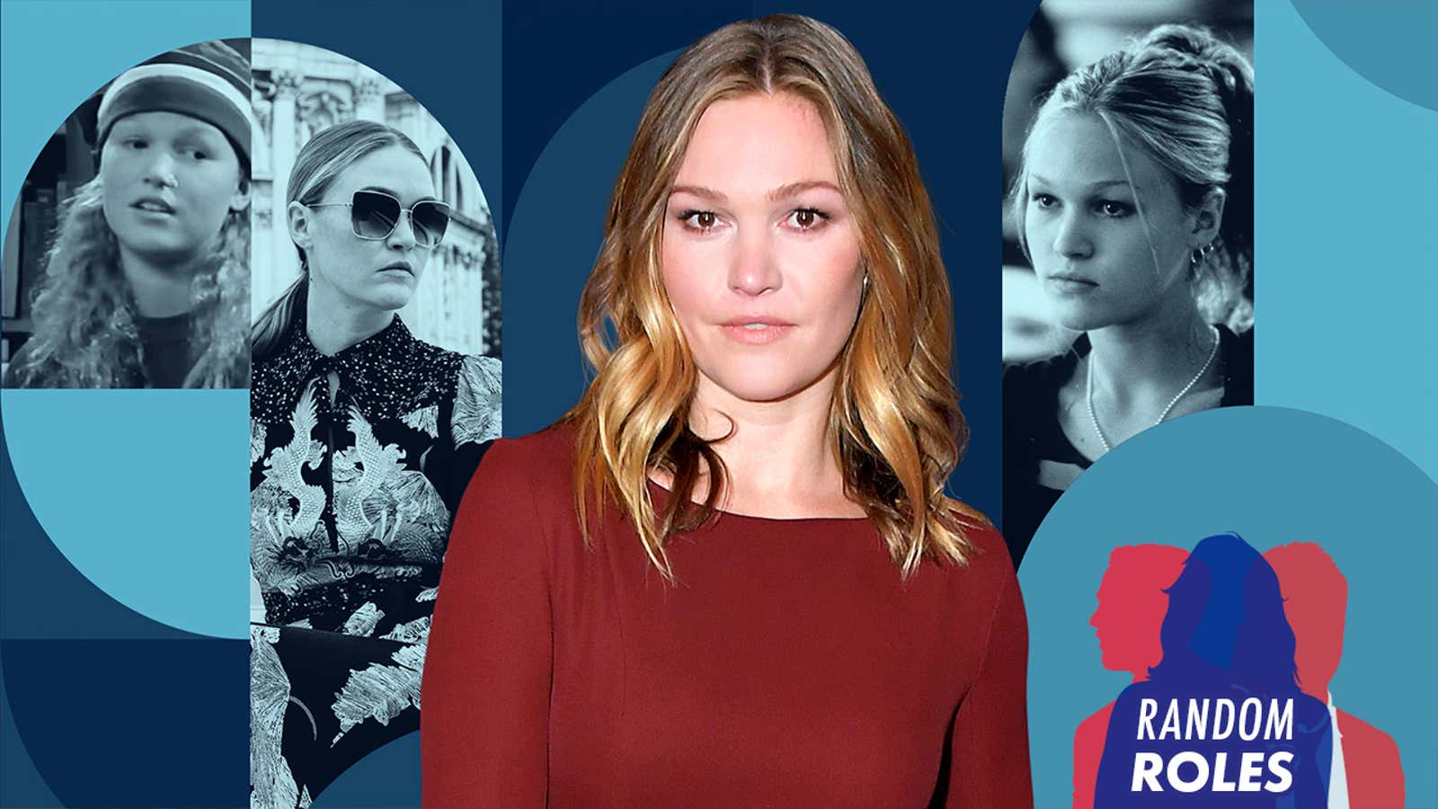 From left: Julia Stiles on Ghostwriter (Screenshot), on Riviera (Photo: Sundance Now), attending CNN Heroes at the American Museum of Natural History in 2019 (Photo: Michael Loccisano/Getty Images for WarnerMedia), and in 10 Things I Hate About You (Photo: Buena Vista/Moviepix/Getty Images)