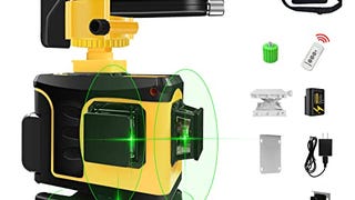 KINAVEL 3D Self Leveling Line Laser, 3x360° Green Beam...