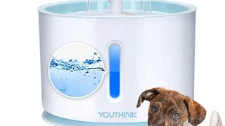 Pet Fountain Cat Water Dispenser, YOUTHINK 2.4L Automatic...