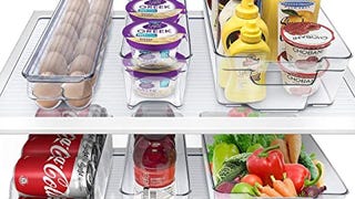 Sorbus Clear Fridge Organizer Bins - Refrigerator Organizer...