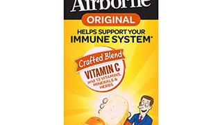 Airborne 1000mg Chewable Tablets with Zinc, Immune Support...